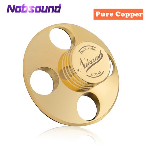 Nobsound Hi-End Hi-Fi Records LP Disc Stabilizer Turntables Vinyl Clamp Anti-skid Pure Copper Gold /Zinc alloy Silver ► Photo 1/6
