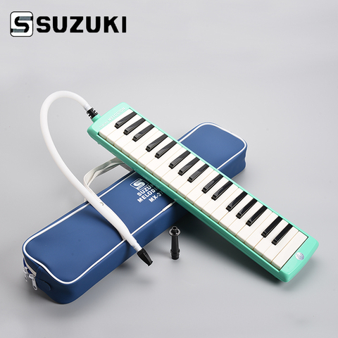 SUZUKI  MX-37D Alto 37 Key Professional Melodion Green Melodica/ pianica With Handbag Gift of choice ► Photo 1/4