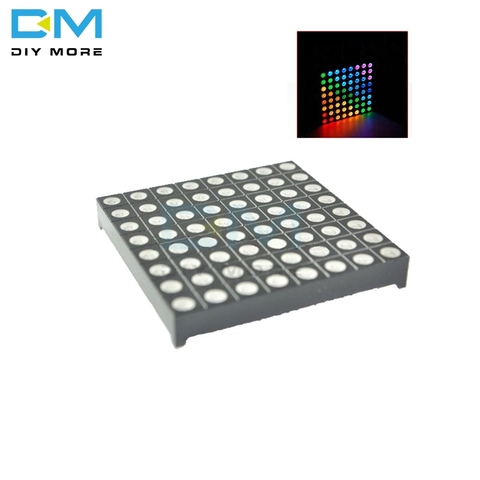 5MM LED RGB Matrix Module Driver Board 8x8 + Dot Matrix for Arduino AVR top ► Photo 1/1