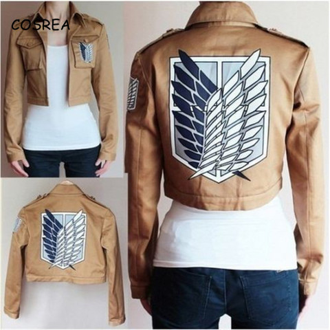 Attack on Titan Jacket Hoodie Sweatshirt Shingeki No Kyojin Sweatshirt Jacket Legion Cosplay Costume Top Coat Eren ► Photo 1/6