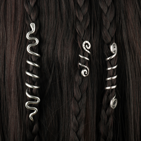 Viking Spiral Charms Beads for Hair Braids for Beard Hair Beads Jewelry  Vintage Women Girl Hairpin Hair Clips Accessories-15 - Price history &  Review | AliExpress Seller - Boutique MochunJewelry & Accessories