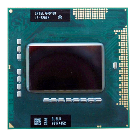Intel Core i7 920XM Processor core i7-920XM  Extreme Edition PGA988A 8M 2.00-3.20 GHz Laptop CPU SLBLW ► Photo 1/1