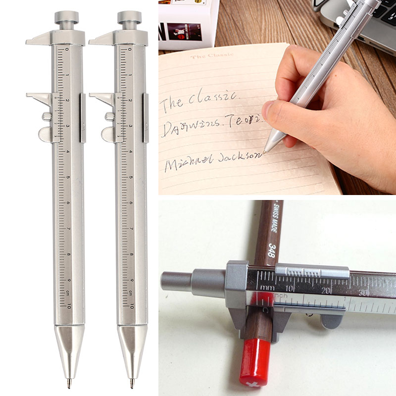 Scale Ruler Vernier Caliper Ballpoint Pen Level Pen Stationery School Supplies/ 