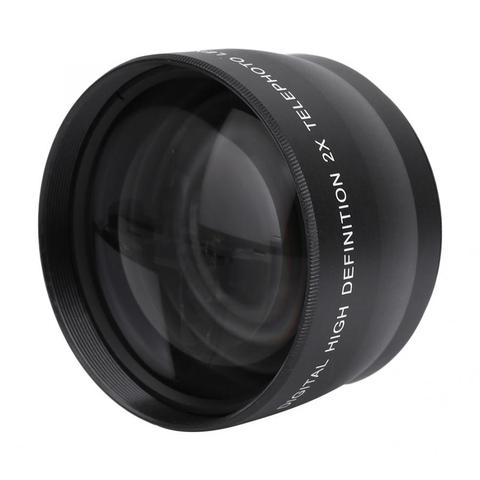 2X 58mm Telephoto Lens High Definition Camera Telephoto Lens Optics Teleconverter For Cameras Accessories ► Photo 1/6