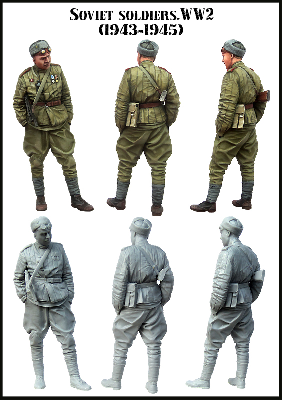 1:35 WWII Soviet Refugee High Quality Resin Kit 10 Figures 