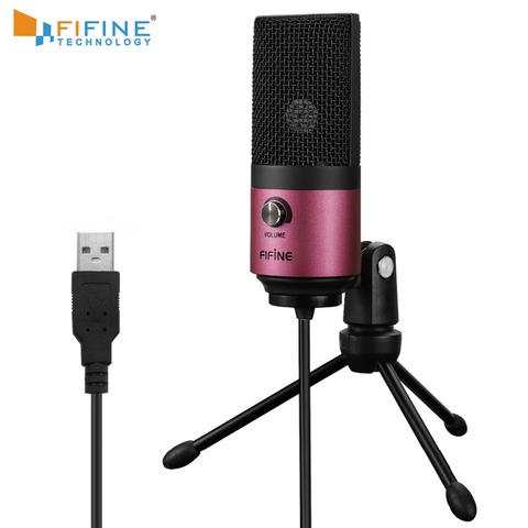 USB MIC Fifine Desktop Condenser Microphone for YouTube Videos Live Broadcast Online Meeting Skype suit for Windows Laptop k669 ► Photo 1/6