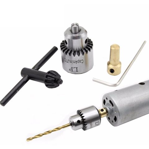 Hot Electric Drill Grinding Mini Drill Chuck Key Keyless Drill Chucks 0.3-4mm Capacity Range W/ 3.17mm Shaft Connecting ► Photo 1/6