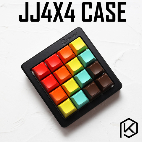 Anodized Aluminium case for jj4x4 jj16 jjcustom keyboard acrylic panels stalinite diffuser can support Rotary brace support ► Photo 1/6