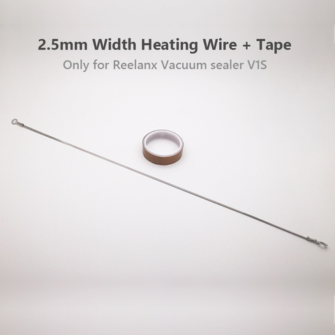 2.5mm Heating wire with Tape 1 Pair for  Reelanx Vacuum Sealer V1S only Back Up Repaired Part ► Photo 1/1