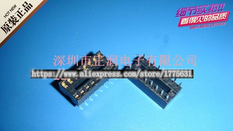 10pcs/lot IC socket base 16P circuit chip holder DIP16 pin socket 16P In Stock ► Photo 1/1