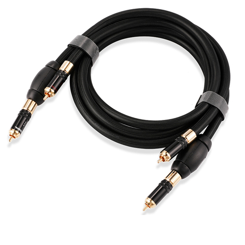 Pair Choseal AB-5408 6N OCC 24K Gold-Plated Digital Coaxial Cable with Gold Plated RCA Plug ► Photo 1/4