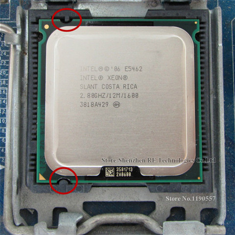 XEON E5462 2.8GHz 12M 1600Mhz CPU equal to Core 2 Quad Q9550 CPU works on LGA775 mainboard ► Photo 1/3