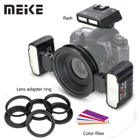 Meike MK-MT24 Macro Twin Lite Flash Speedlite for Canon Nikon Sony A9 A7III A7RIII and other MI Hot Shoe Mount Mirrorless Camera ► Photo 1/6