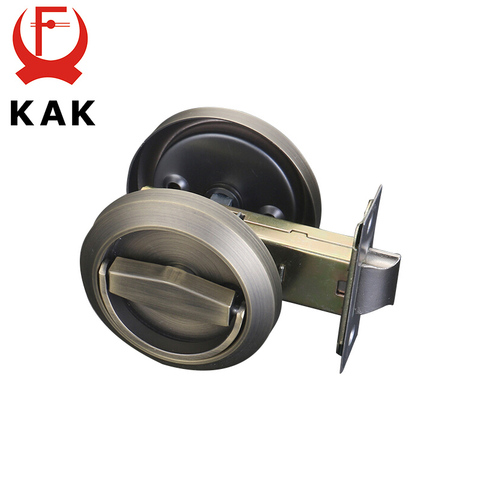 KAK Hidden Door Locks Stainless Steel Handle Recessed Cabinet Invisible Pull Mechanical Outdoor Lock For Fire Proof Hardware ► Photo 1/6