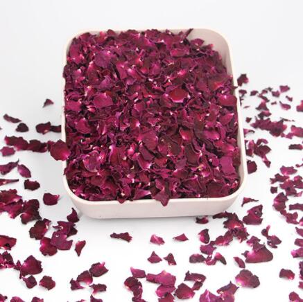 Pink natural biodegradable rose petals for wedding confetti decoration