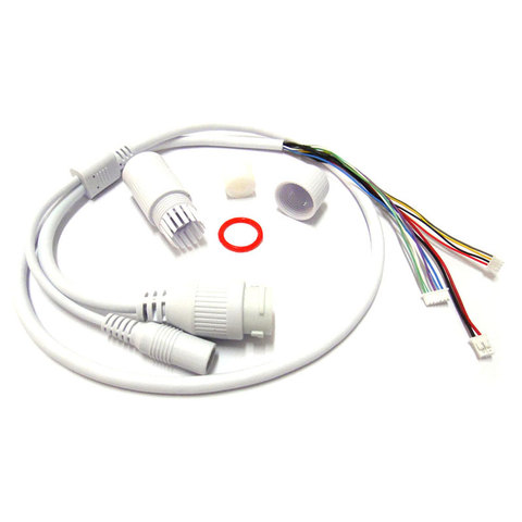 Waterproof POE LAN cable for CCTV IP camera board module with weatherproof connector ► Photo 1/5
