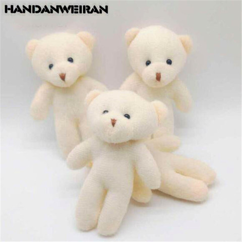 3PCS/lots  Mini Plush Bear Toys Small Pendant Cute Diamond Bears Doll Soft Stuffed Toy For Kids Girls Gift 12CM ► Photo 1/6