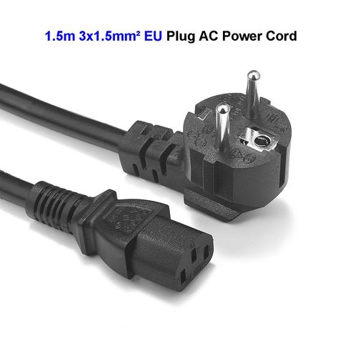 PSU Power Cable 1.5m 1.5mm USA UK EU Schuko Plug IEC C13 Power Cord For PC Computer PSU Antminer Printer UPS PDU DJ Stage Light ► Photo 1/6