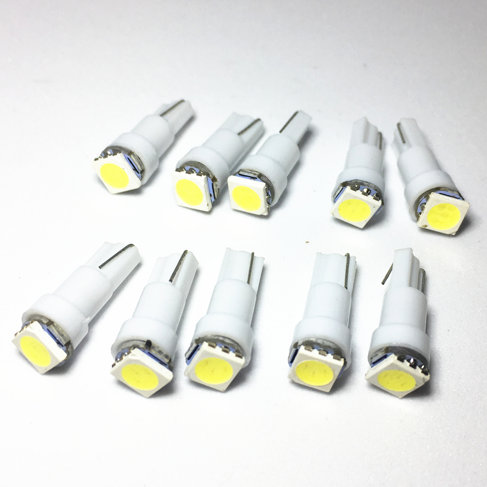 10pcs T5 17 37 73 74 SMD 5050 Auto LED Car Dashboard Instrument Light Bulb 12V white blue red yellow green 10X - Price history & Review | AliExpress Seller - Shop4396025 Store Alitools.io