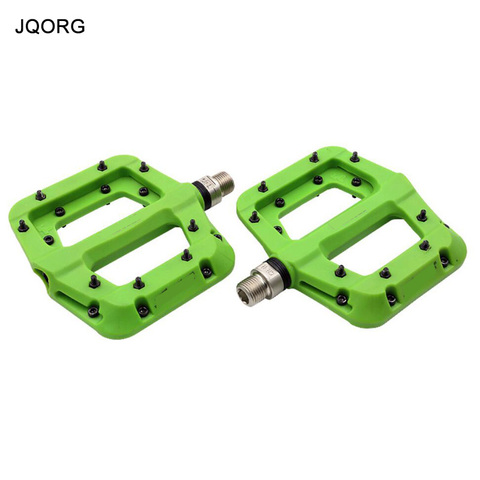 JQORG Bicycle Pedals Colorful Nylon Material Mountain Bike Pedals Anti-slip 3 Bearing Cycling BMX Pedals Ultralight MTB Pedals ► Photo 1/6