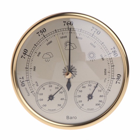 Wall Mounted Household Barometer Thermometer Hygrometer Weather Station Hanging 2 Color ► Photo 1/6