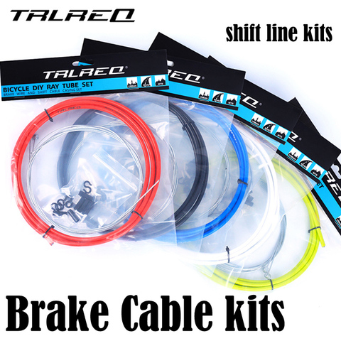 TRLREQ 4mm Shift Gear Derailleur kits MTB Bike Brake Line Tube Kits 5mm Mountain Road Bicycle Brake Cable Cycling Accessories ► Photo 1/6