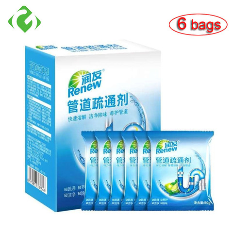 Household drain cleaner deodorant kitchen toilet bathtub sewer cleaning powder Pipe dredging tool Prevent blockage Fast delivery ► Photo 1/6