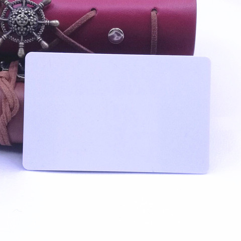 High quality Blank white Plastic business card in 30mil CR80 size for ID card Printer ► Photo 1/1