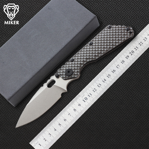 MIKER SMF Folding Knife D2 blade Titanium handle Copper washer kitchen camping hunting outdoor fruit Knives pocket EDC tools ► Photo 1/1