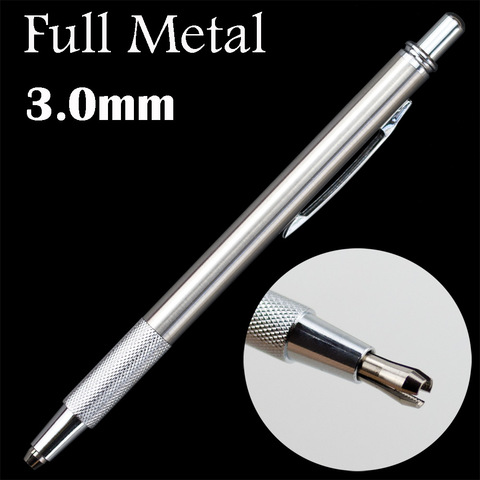 3.0mm Full Metal Mechanical Pencils simple lead holder Steel not-staedtler Office School Supplies Supplies ► Photo 1/6
