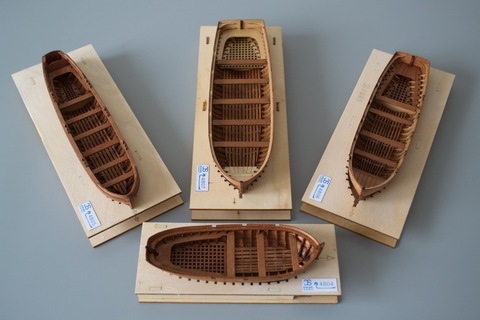 Life boat Wooden Models Kits For Adult Model-Wood-Boats 3d Laser Cut Kids Educational Toy Assembly Ship Model Kit ► Photo 1/5