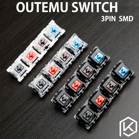 OTM otm outemu switch 3pin blue red black brown for custom mechnical keyboard xd64 xd60 eepw84 gh60 tada68 rgb 87 104 zz96 ► Photo 1/3