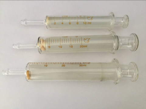 5ml/10ml/20ml/30ml/50ml/100ml Glass syringe injector sampler dispensing with ink chemical medicine Large-diameter glass syringes ► Photo 1/3