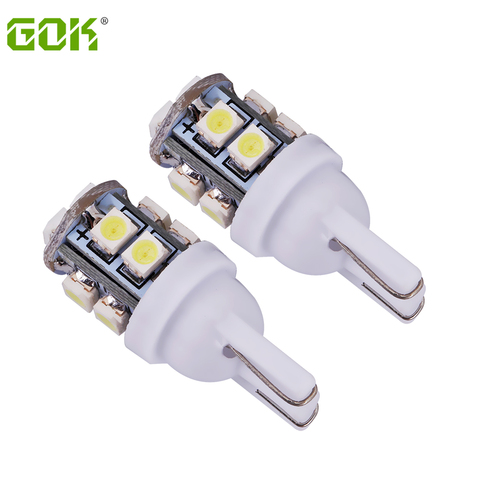 100pcs/lot Car Led Light T10 10smd W5W led light 168 194 1210 3528 SMD t10 10LED clearance Bulb Lamp White Color car styling ► Photo 1/5