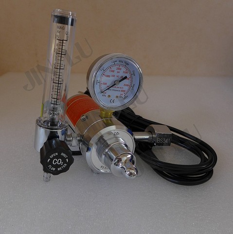 BS341 W22 CO2 Gas Regulator Gauge with Heater 220V  Flow Meter Mig Welding Welder ► Photo 1/1