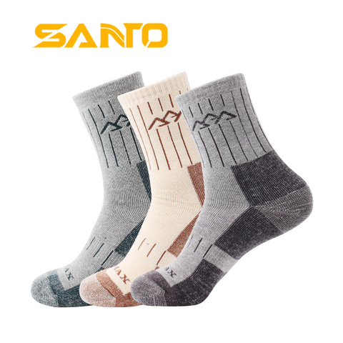 3Pairs/lot 2022 New Men's Quick-drying Coolmax Socks Warm Thermal Thick Socks Anti-friction Casual Terry Socks Meias Masculinas ► Photo 1/6