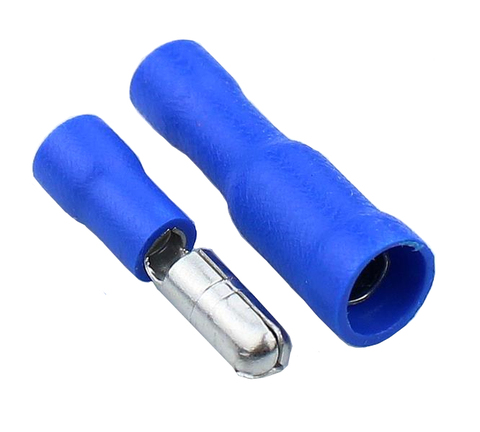 10PCS Bullet Shaped Female Male Insulating Joint Wire Connector Electrical Crimp Terminal blue FRD+MPD ► Photo 1/4