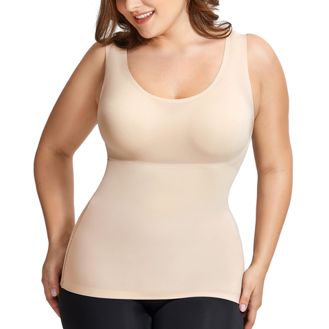 Women's Tummy Control Shapewear Smooth Body Shaping Camisole Basic Tank Tops ► Photo 1/6