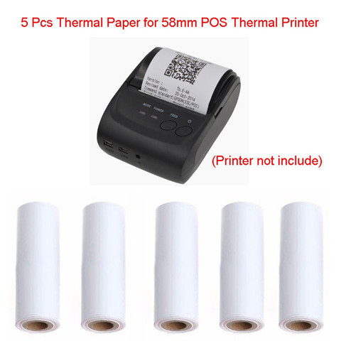 5PCS/lot 57x30mm Thermal Receipt Paper Roll For Mobile POS 58mm Thermal Printer Lot ► Photo 1/6