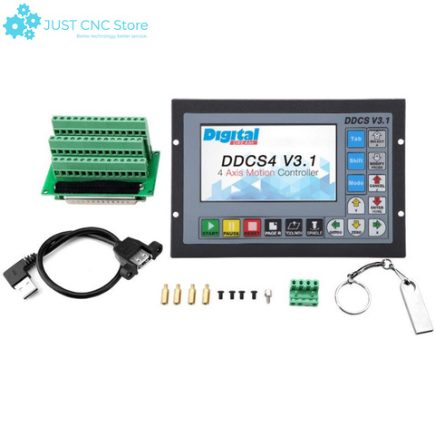 DDCSV3.1 Handwheel Replace Mach3 USB CNC Controller 3 4 Axis 500KHz Metal case Offline control ► Photo 1/5