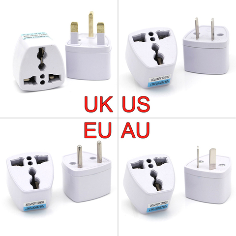 New Arrival 1 PC Universal UK US AU to EU AC Power Socket Plug Travel Electrical Charger Adapter Converter Japan China American ► Photo 1/6