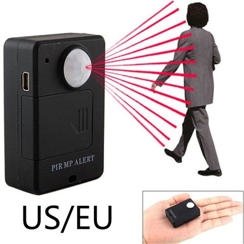 Mini GSM PIR Alarm Motion Sensor Alarm Infrared Wireless GSM Alarm Anti-theft Motion Detector With EU Plug High Sensitivity ► Photo 1/6