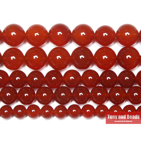 Free Shipping Red Carnelian Agates Round Gem Beads 15