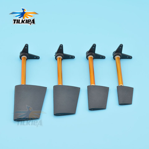 Good Quality  Nylon Steering Rudder Plastic Rudder for RC Boat Height 28mm/36mm/44mm/52mm 90 Degrees Or 180 Degrees Arm ► Photo 1/6