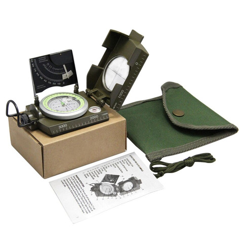 Professional Compass Military Army Geology Compass Sighting Luminous Compass with Moonlight For Outdoor Hiking Camping ► Photo 1/6