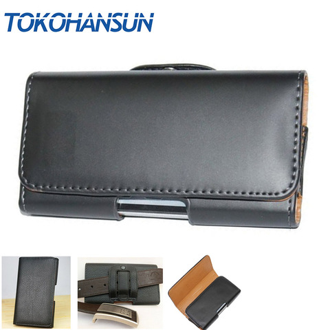 TOKOHANSUN Case For philips e570 For Lumigon T3 Phone Bag Mobile Cover Belt Clip Case Black Color PU Leather Pouch ► Photo 1/6