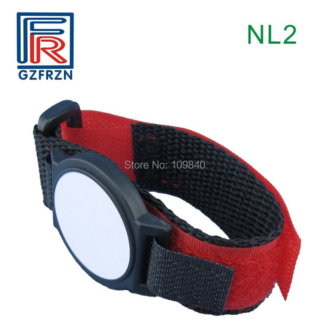1pcs T5577 RFID Nylon wristband Adjustable ISO 11784/11785 Bracelet for Event ticketing access control system ► Photo 1/6