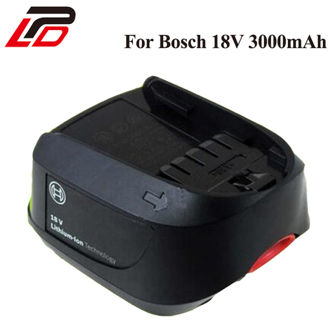 New 18V 3.0Ah Li-Ion Replacement Power Tool Battery for Bosch PSR 18 LI-2 2 607 336 039 2 607 336 208 Power 4All ► Photo 1/6