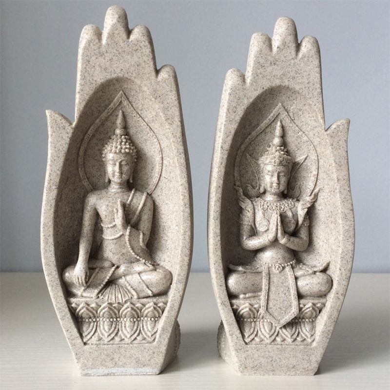 History Review On 2pcs Hands Sculptures Buddha Statue Monk Figurine Tathagata India Yoga Home Decoration Accessories Ornaments Dropshipping Aliexpress Er Hom Alitools Io - Home Decor Dropshippers India