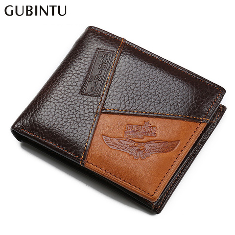 100% Cow Genuine Leather Men Wallet Many Departments Short Bifold Man Wallets Zipper Coin Pocket Card Holder Purses Male Wallets ► Photo 1/6